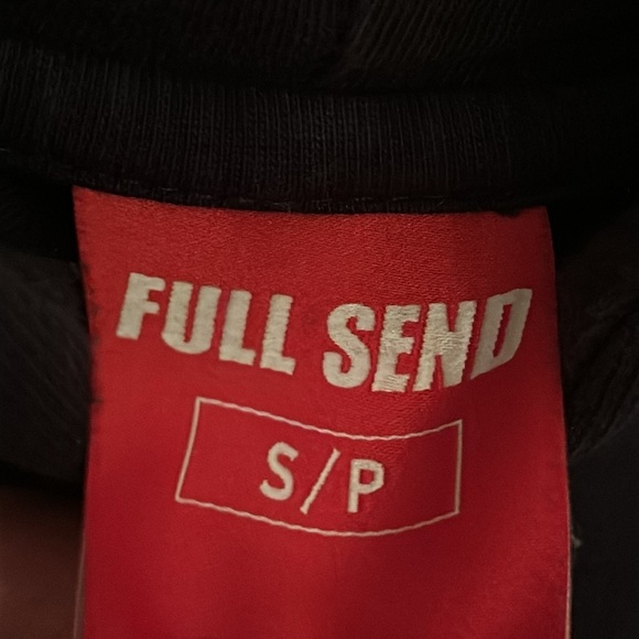 Full Send 2020 baseball hoodie, black men’s size S - Picture 4 of 5